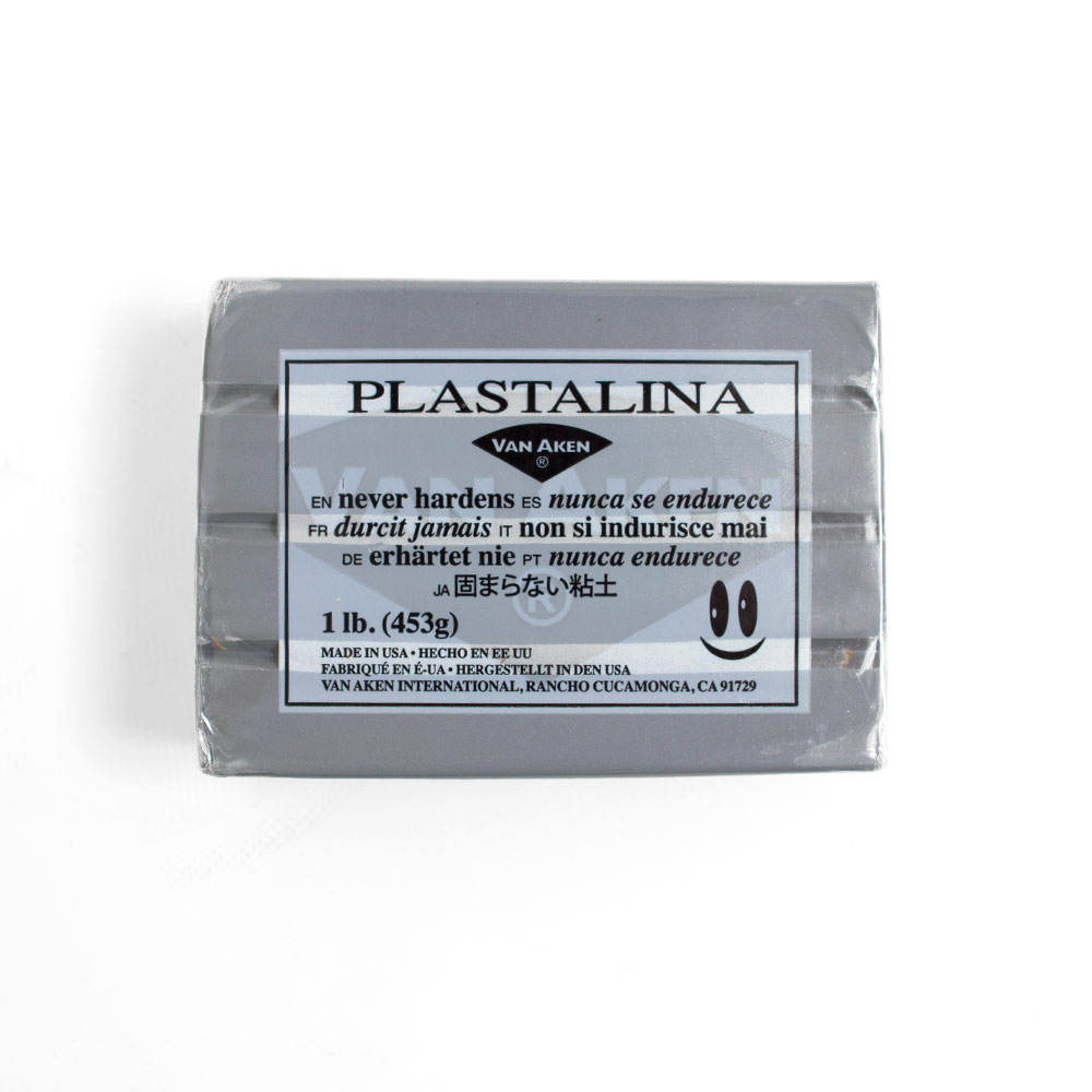 Clay, Art & School, Van Aken, Plastalina, Modeling, #1, 35269, Silver Gray